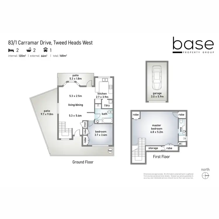 Floorplan of Homely villa listing, 83/1 Carramar Drive, Tweed Heads West NSW 2485