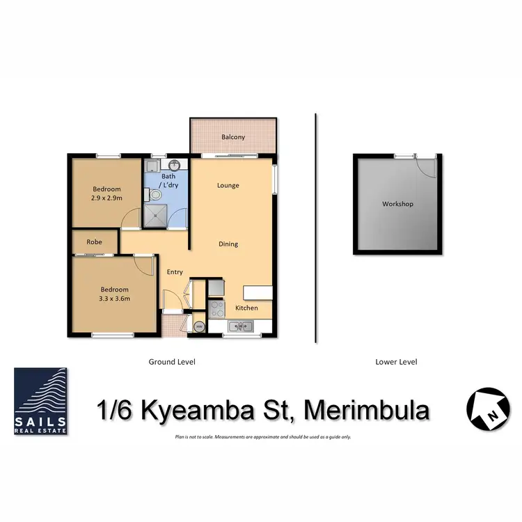 Floorplan of Homely unit listing, 1/6 Kyeamba Street, Merimbula NSW 2548