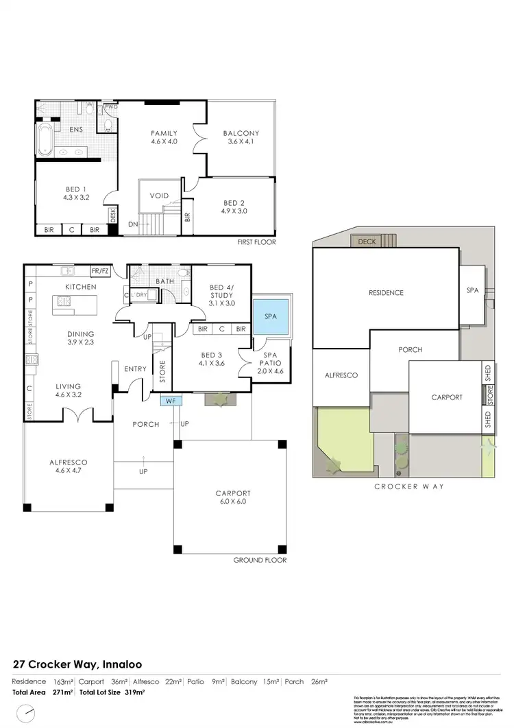 Floorplan of Homely house listing, 27 Crocker Way, Innaloo WA 6018