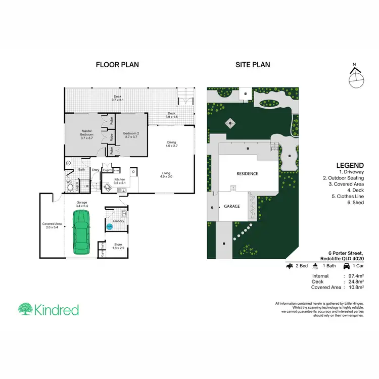 Floorplan of Homely house listing, 6 Porter Street, Redcliffe QLD 4020