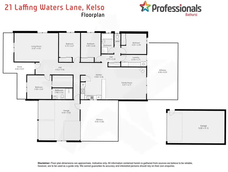 Floorplan of Homely house listing, 21 Laffing Waters Lane, Kelso NSW 2795