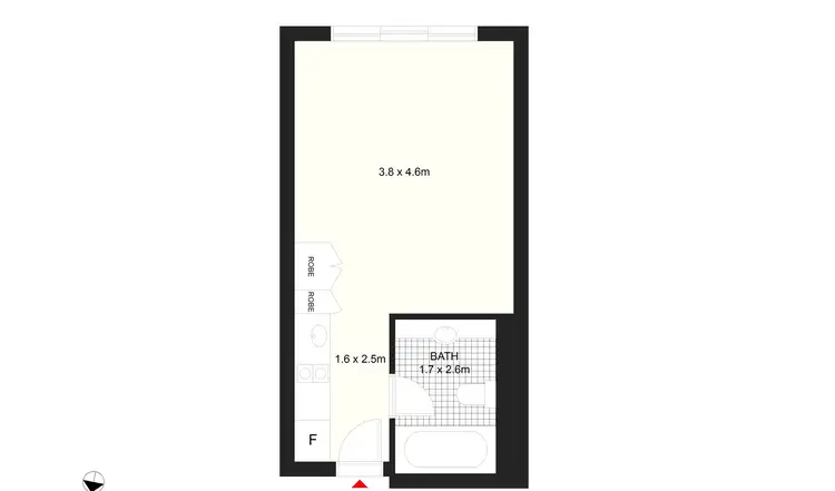 Floorplan of Homely studio listing, 106/2 City View Road, Pennant Hills NSW 2120