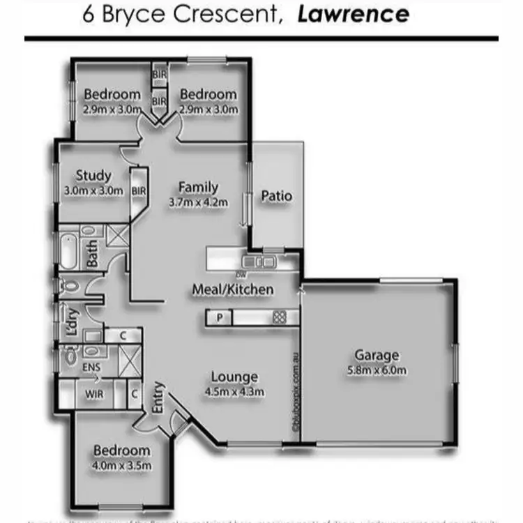 Floorplan of Homely house listing, 6 Bryce Crescent, Lawrence NSW 2460
