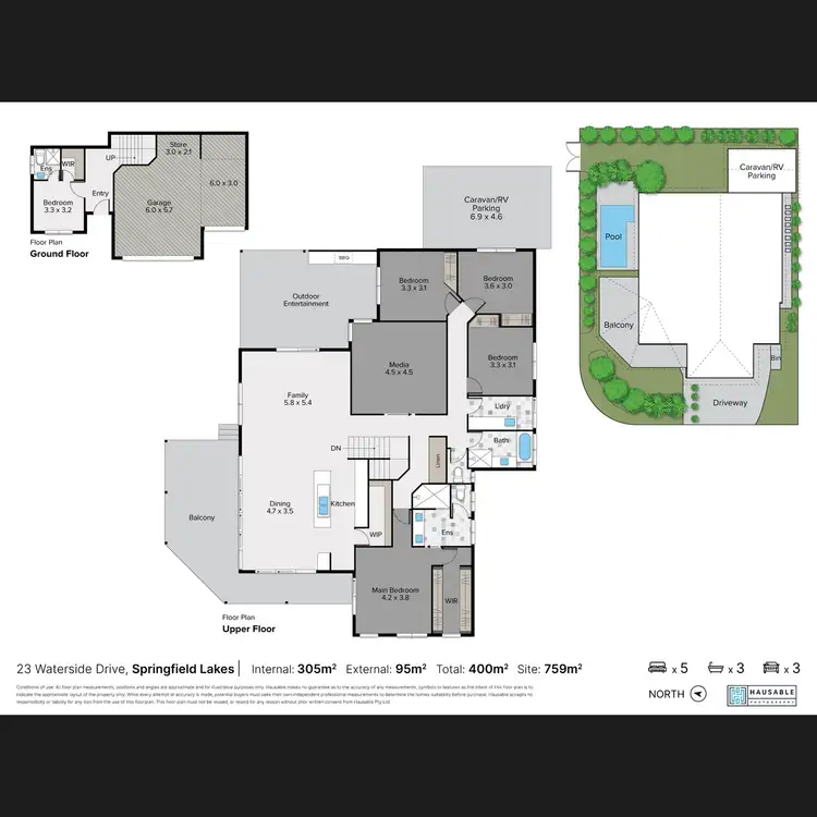 Floorplan of Homely house listing, 23 Waterside Drive, Springfield Lakes QLD 4300