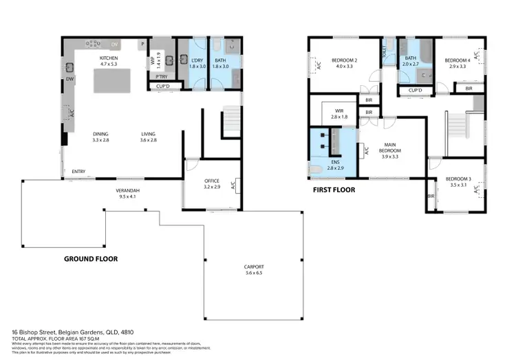 Floorplan of Homely house listing, 16 Bishop Street, Belgian Gardens QLD 4810