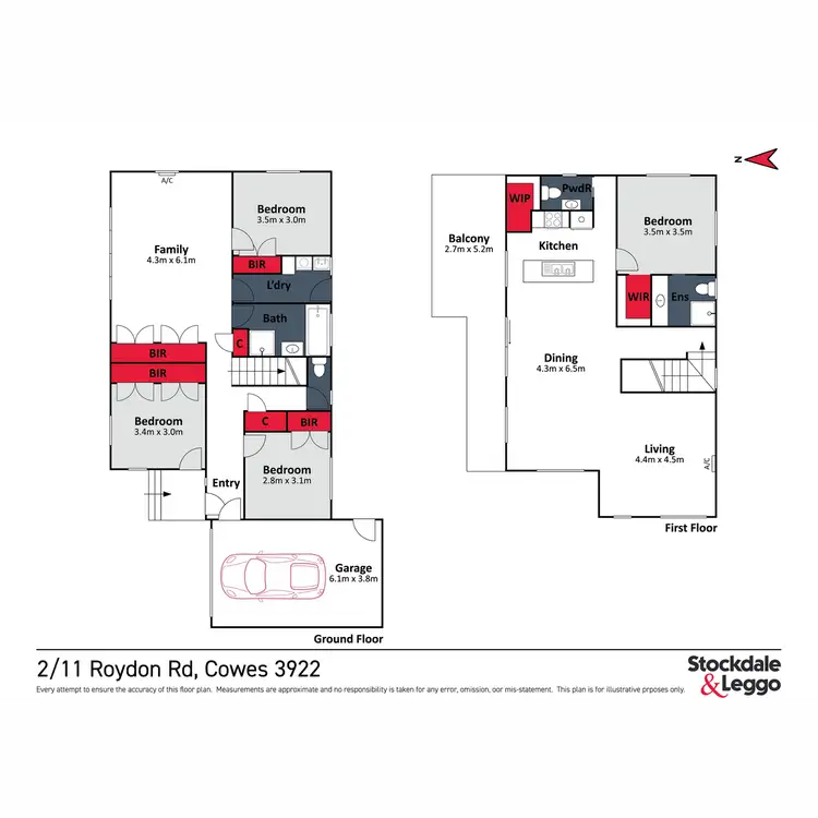 Floorplan of Homely house listing, 2/11 Roydon Road, Cowes VIC 3922