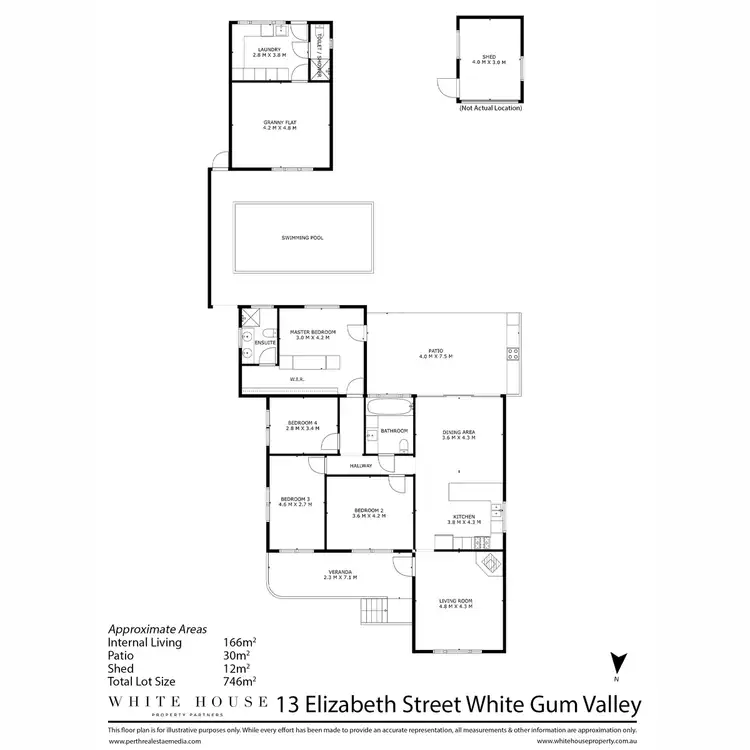 Floorplan of Homely house listing, 13 Elizabeth Street, White Gum Valley WA 6162