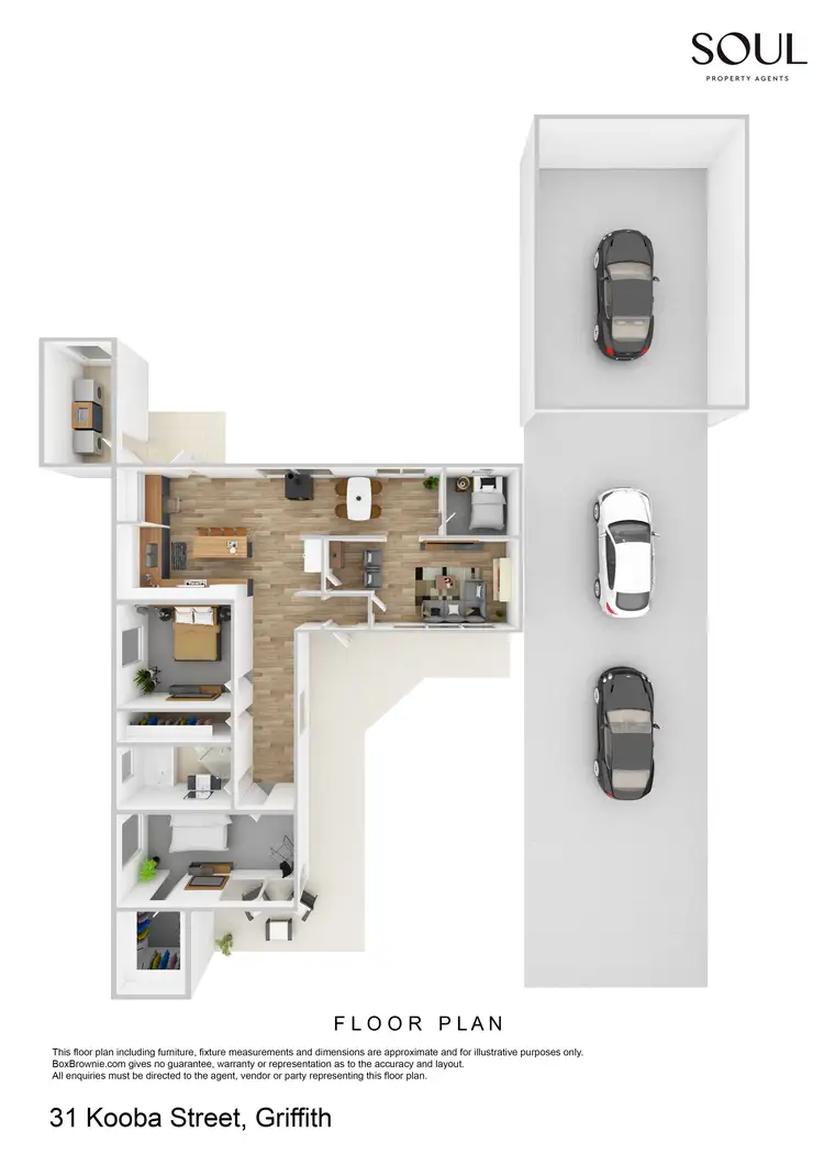 Floorplan of Homely house listing, 31 Kooba Street, Griffith NSW 2680