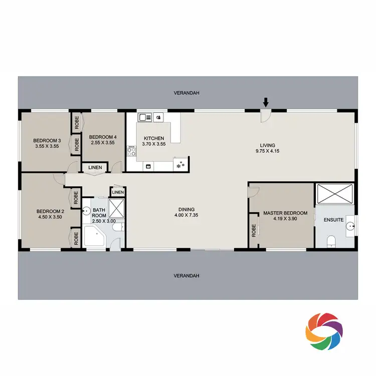 Floorplan of Homely house listing, 90 Gretel Drive, Clinton QLD 4680