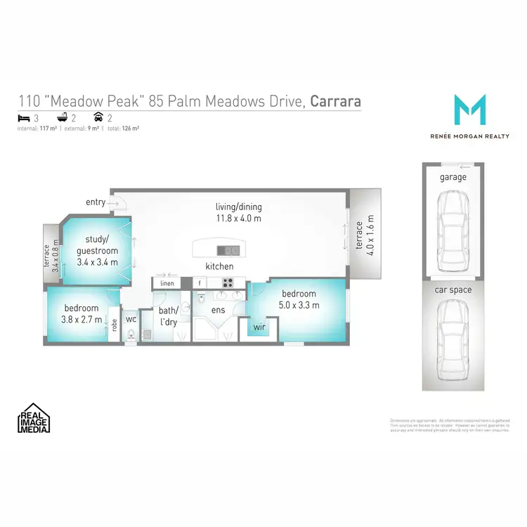 Floorplan of Homely unit listing, 110/85 Palm Meadows Drive, Carrara QLD 4211