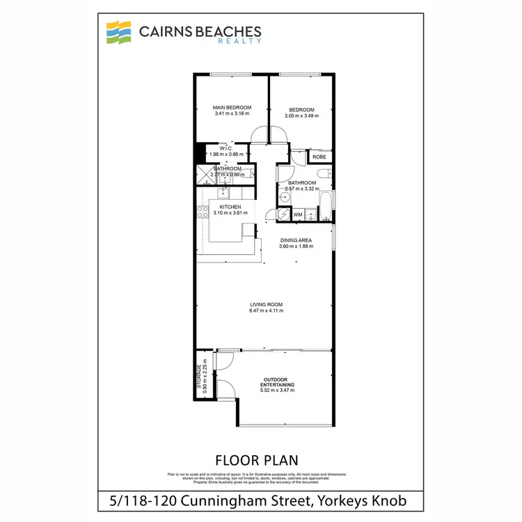 Floorplan of Homely apartment listing, 5/118-120 Cunningham Street, Yorkeys Knob QLD 4878