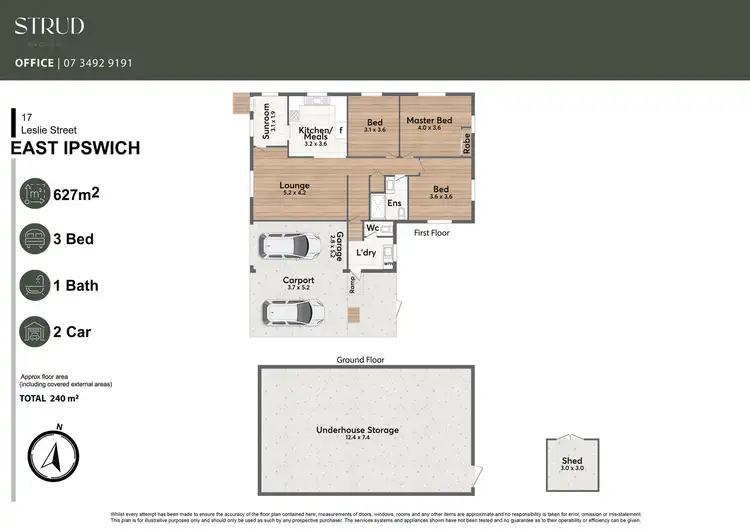 Floorplan of Homely house listing, 17 Leslie Street, East Ipswich QLD 4305