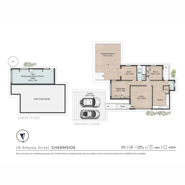 Floorplan of Homely house listing, 18 Alleena Street, Chermside QLD 4032