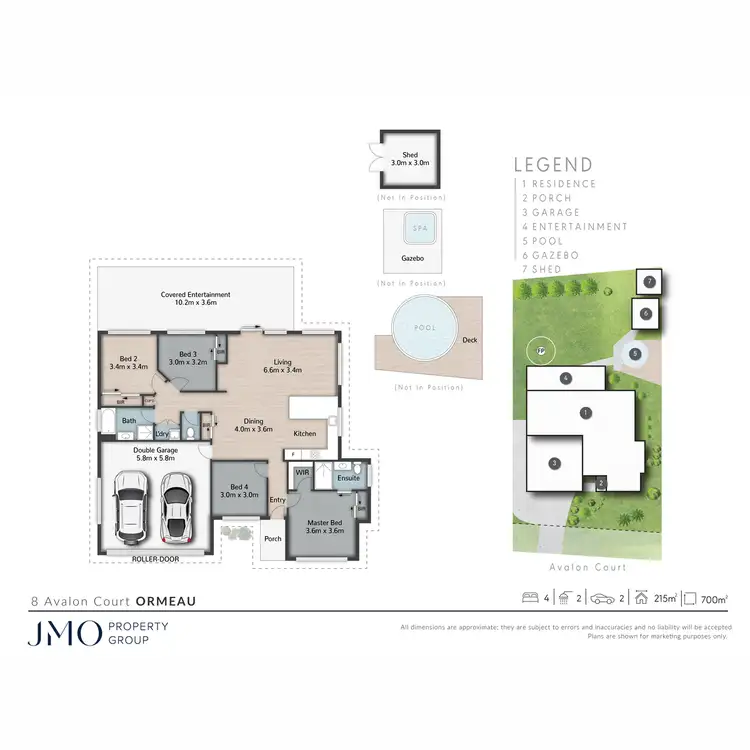 Floorplan of Homely house listing, 8 Avalon Court, Ormeau QLD 4208