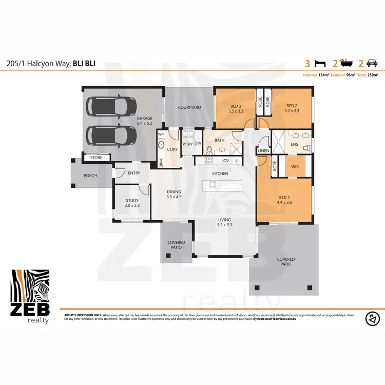 Floorplan of Homely house listing, 205/1 Halcyon Way, Bli Bli QLD 4560