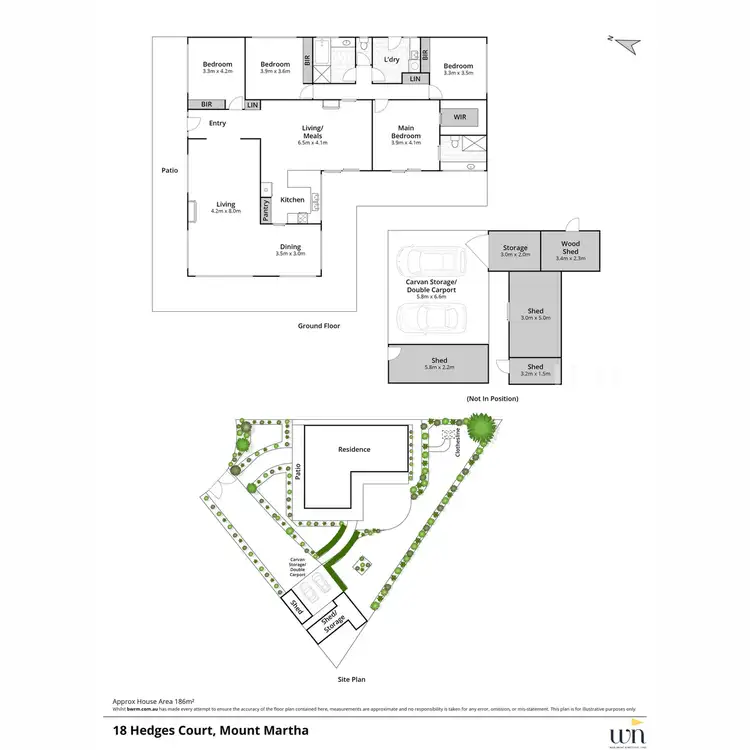 Floorplan of Homely house listing, 18 Hedges Court, Mount Martha VIC 3934