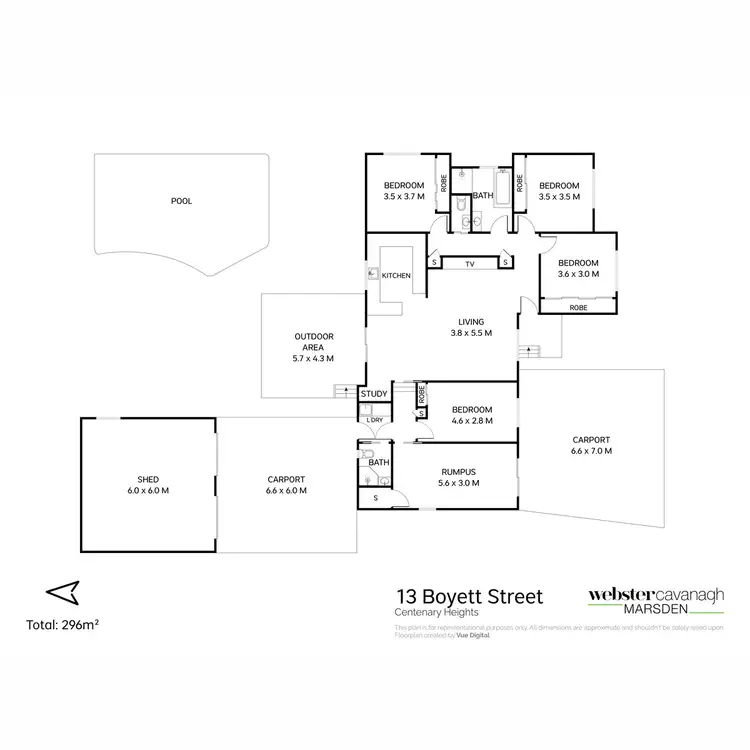 Floorplan of Homely house listing, 13 Boyett Street, Centenary Heights QLD 4350