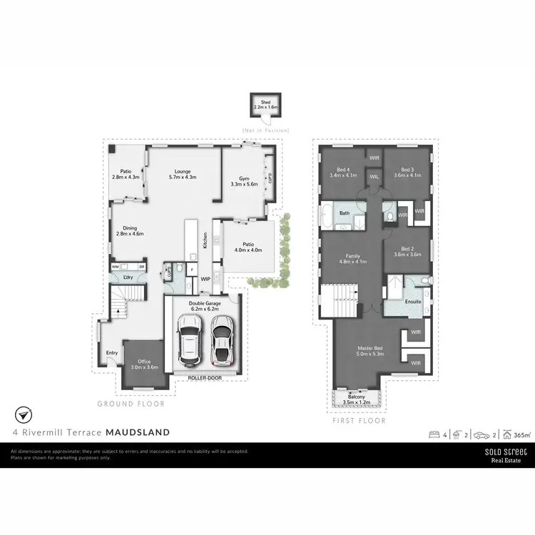 Floorplan of Homely house listing, 4 Rivermill Terrace, Maudsland QLD 4210