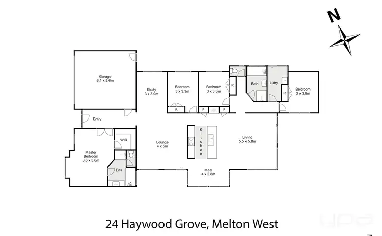 Floorplan of Homely house listing, 24 Haywood Grove, Melton West VIC 3337