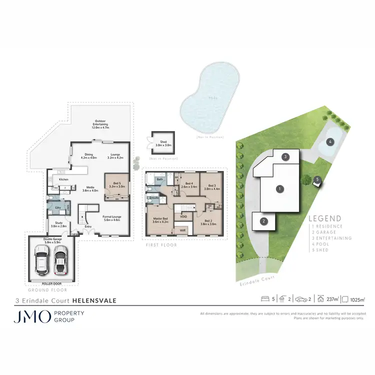 Floorplan of Homely house listing, 3 Erindale Court, Helensvale QLD 4212