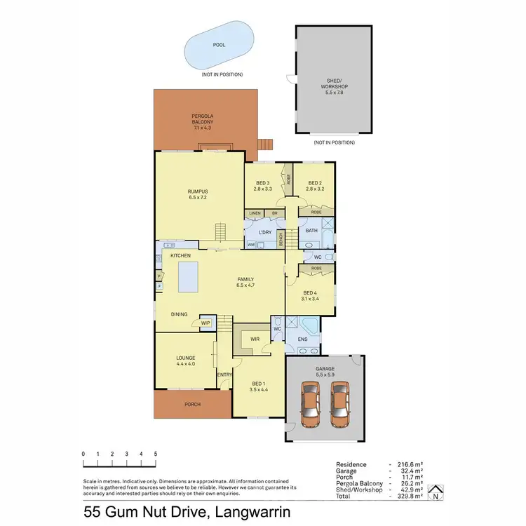 Floorplan of Homely house listing, 55 Gum Nut Drive, Langwarrin VIC 3910
