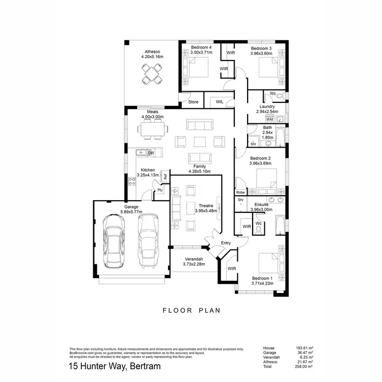 Floorplan of Homely house listing, 15 Hunter Way, Bertram WA 6167