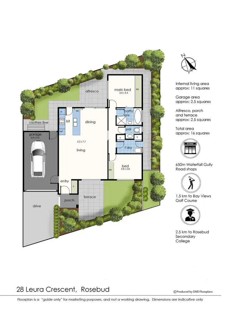Floorplan of Homely house listing, 28 Leura Crescent, Rosebud VIC 3939