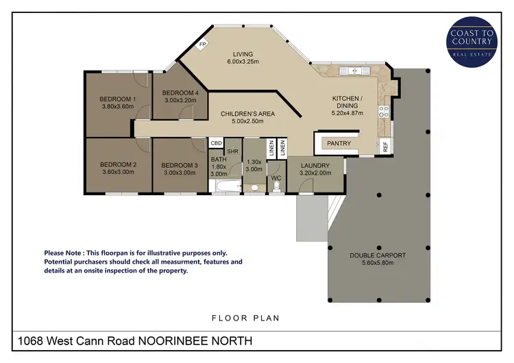 Floorplan of Homely house listing, 1068 West Cann Road, Noorinbee North VIC 3890