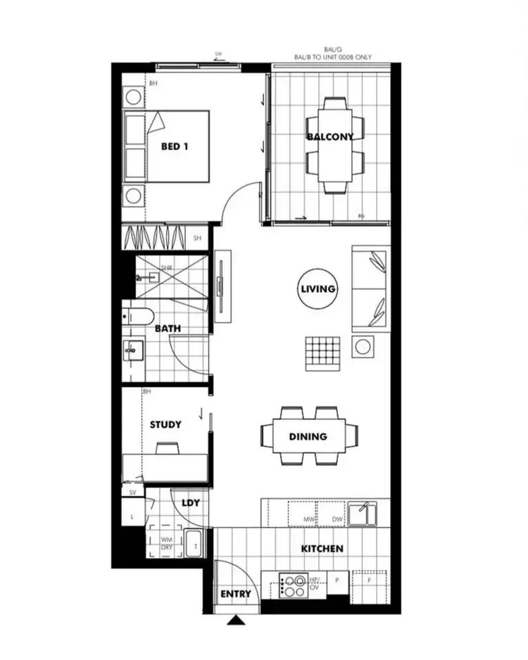 Floorplan of Homely apartment listing, 902/43 Ferry Road, West End QLD 4101