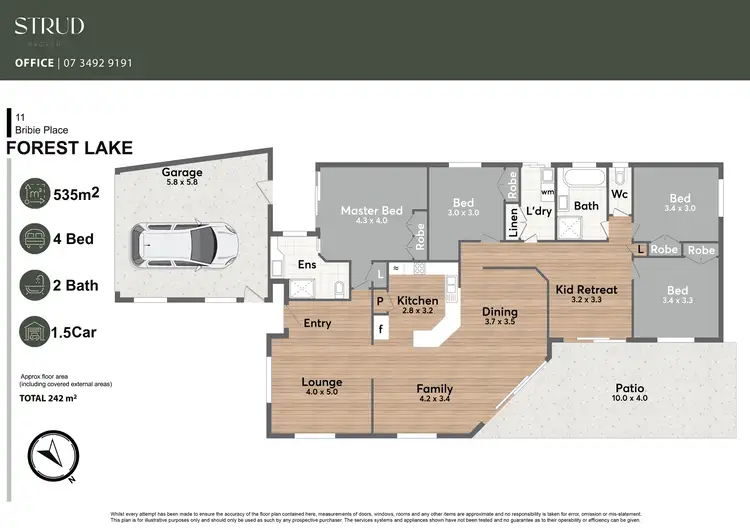 Floorplan of Homely house listing, 11 Bribie Place, Forest Lake QLD 4078