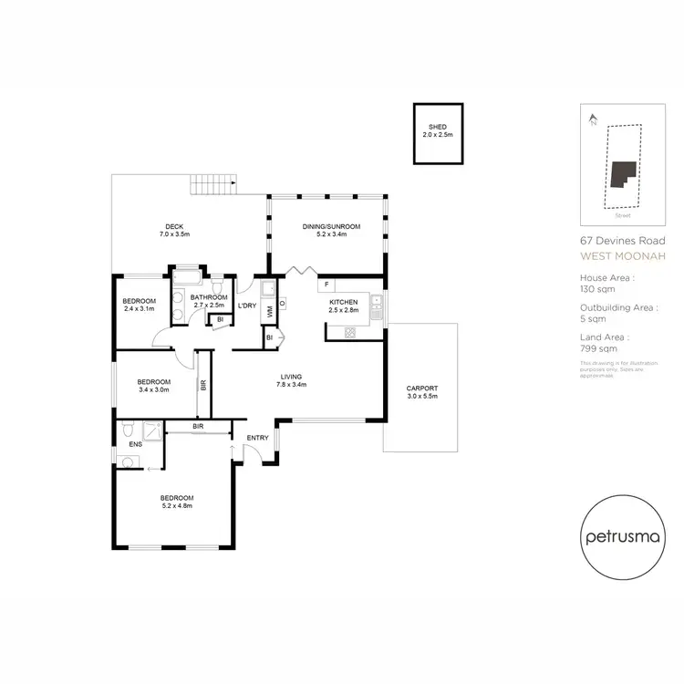 Floorplan of Homely house listing, 67 Devines Road, West Moonah TAS 7009