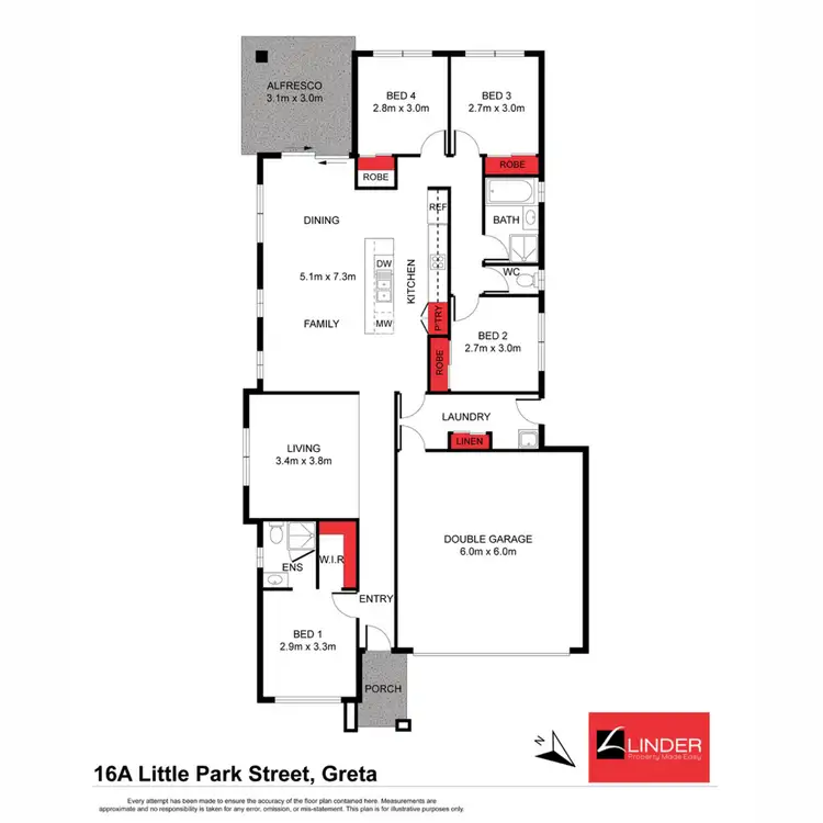 Floorplan of Homely house listing, 16A Little Park Street, Greta NSW 2334