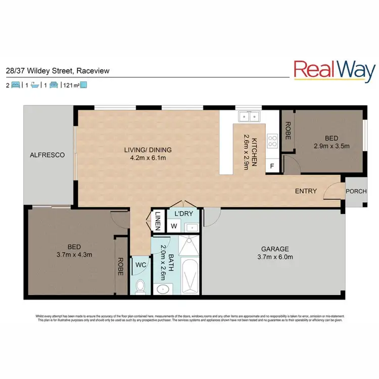 Floorplan of Homely unit listing, 28/37 Wildey Street, Raceview QLD 4305