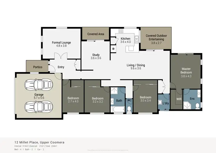 Floorplan of Homely house listing, 12 Millet Place, Upper Coomera QLD 4209