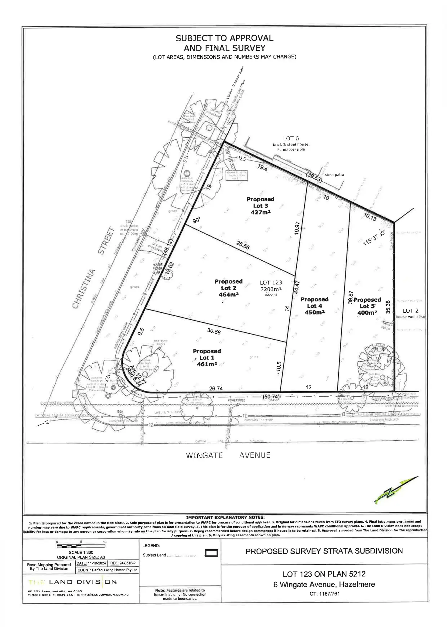 Floorplan of Homely land listing, LOT 4, 6 Wingate Avenue, Hazelmere WA 6055