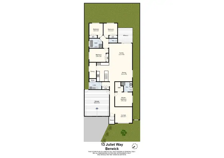 Floorplan of Homely house listing, 13 Juliet Way, Berwick VIC 3806