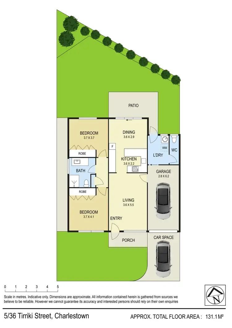 Floorplan of Homely villa listing, 5/36 Tirriki Street, Charlestown NSW 2290