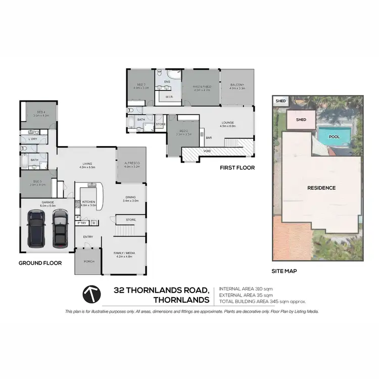Floorplan of Homely house listing, 32 Thornlands Road, Thornlands QLD 4164