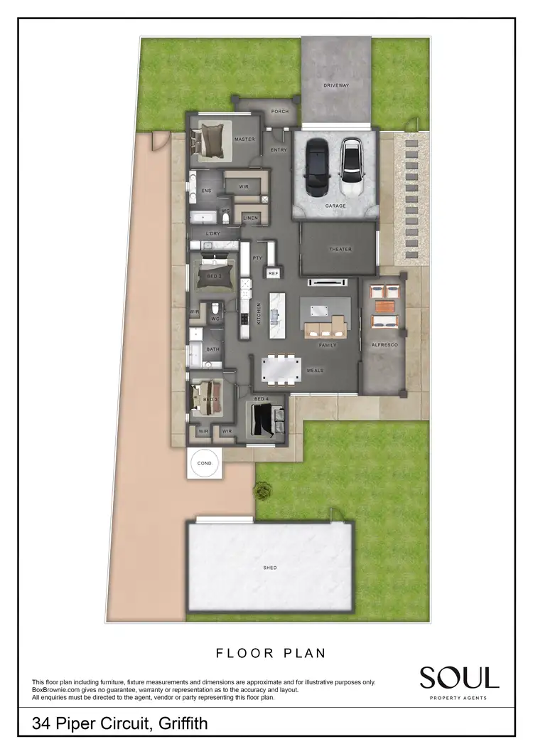 Floorplan of Homely house listing, 34 Piper Circuit, Griffith NSW 2680