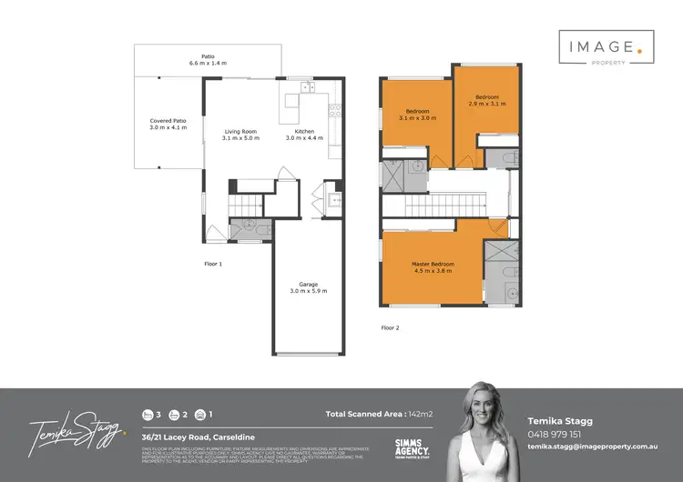 Floorplan of Homely townhouse listing, 36/21 Lacey Road, Carseldine QLD 4034