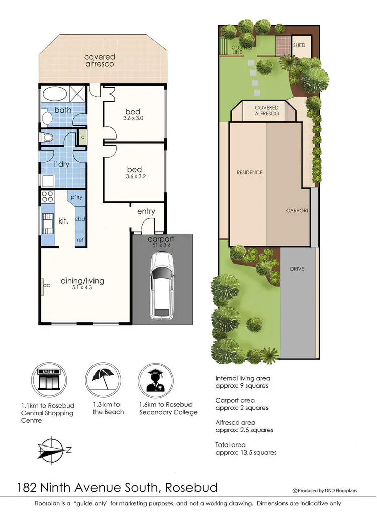 Floorplan of Homely house listing, 182 Ninth Avenue South, Rosebud VIC 3939