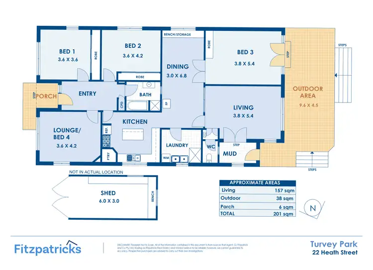 Floorplan of Homely house listing, 22 Heath Street, Turvey Park NSW 2650