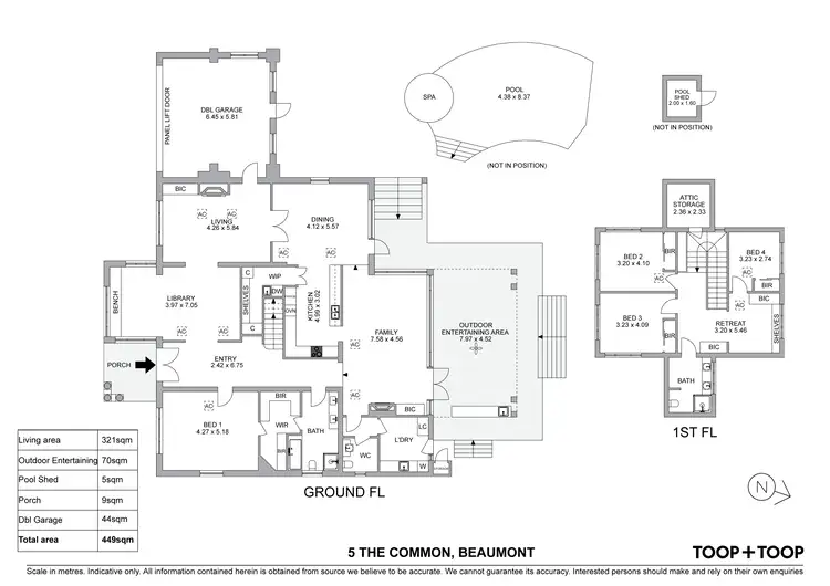 Floorplan of Homely house listing, 5 The Common, Beaumont SA 5066