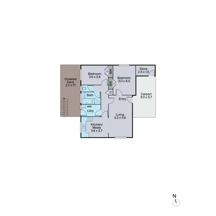 Floorplan of Homely unit listing, 2/28 Barton Avenue, Ferntree Gully VIC 3156