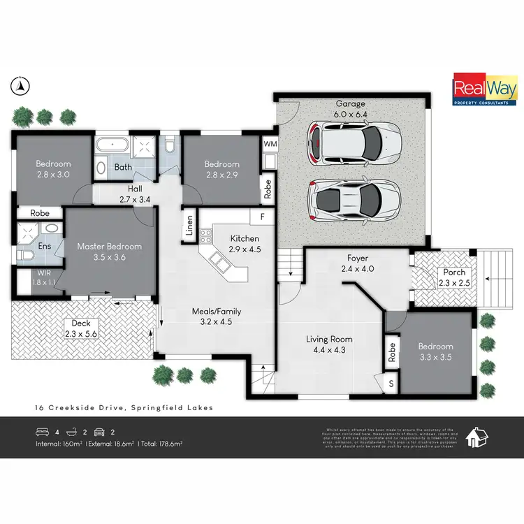 Floorplan of Homely house listing, 16 Creekside Drive, Springfield Lakes QLD 4300