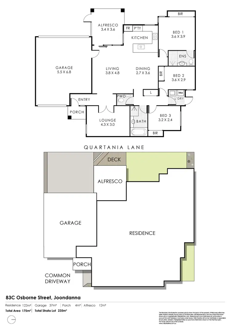 Floorplan of Homely house listing, 83C Osborne Street, Joondanna WA 6060
