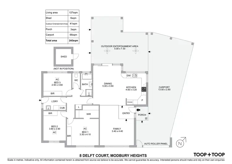 Floorplan of Homely house listing, 8 Delft Court, Modbury Heights SA 5092