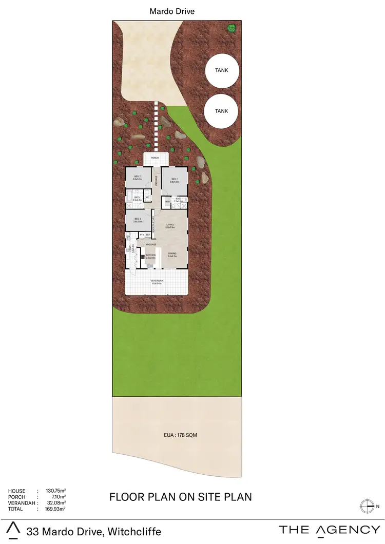Floorplan of Homely house listing, 33 Mardo Drive, Witchcliffe WA 6286