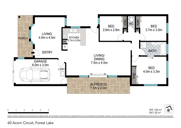 Floorplan of Homely house listing, 60 Acorn Circuit, Forest Lake QLD 4078