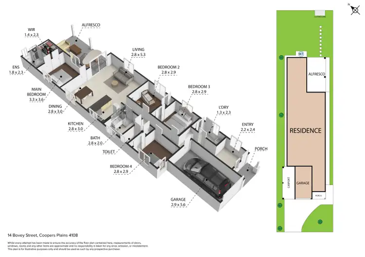 Floorplan of Homely house listing, 14 Bovey Street, Coopers Plains QLD 4108
